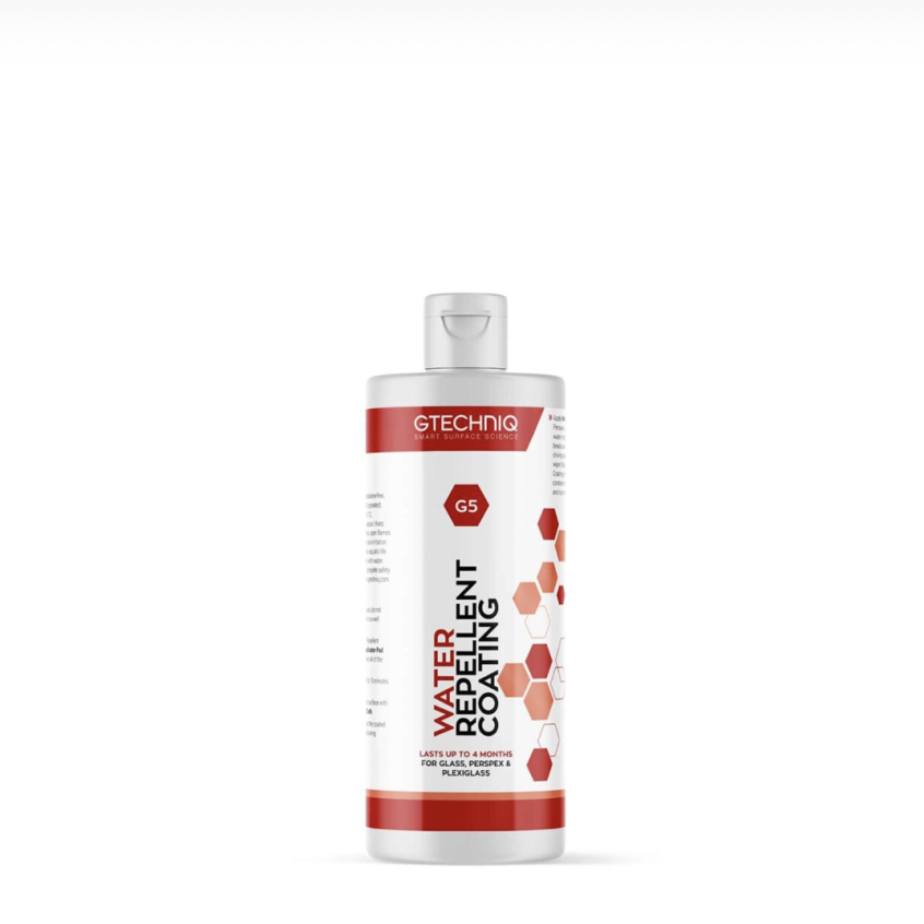 Gtechniq G5 Water Repellent Coating For Glass And Perspex