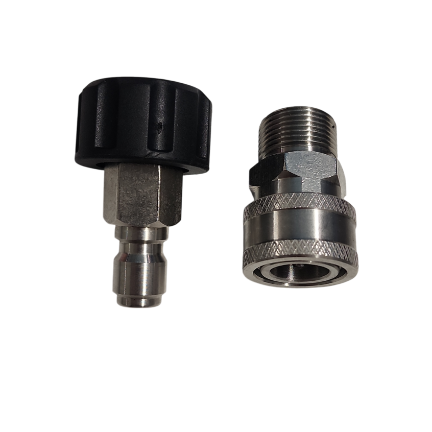 M22 14mm 3/8" Quick Connect Female / Male SS Kit